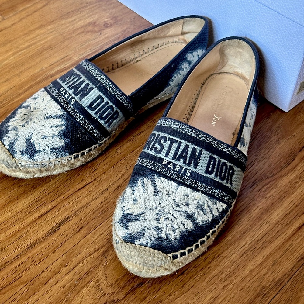 DIOR GRANVILLE CLOTH ESPADRILLES